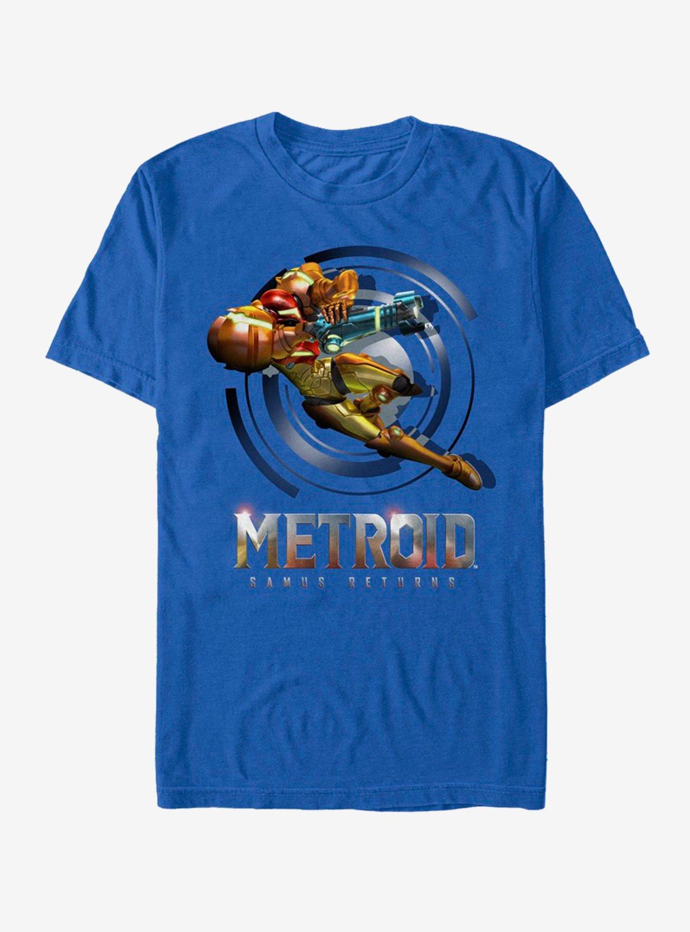 Nintendo Metroid Jump T-Shirt, ROYAL, hi-res