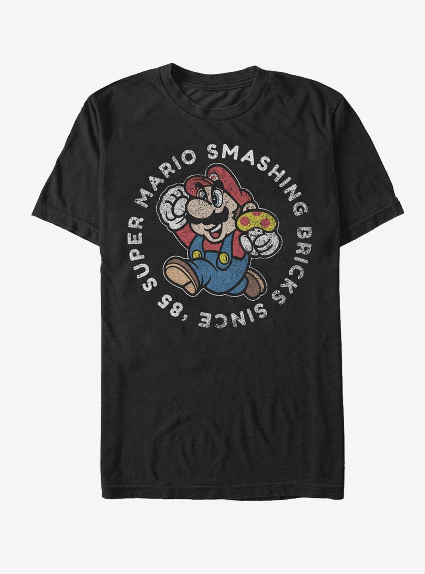 Nintendo Mushroom Run Around T-Shirt, BLACK, hi-res