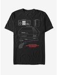 Nintendo NES Schematic T-Shirt, BLACK, hi-res