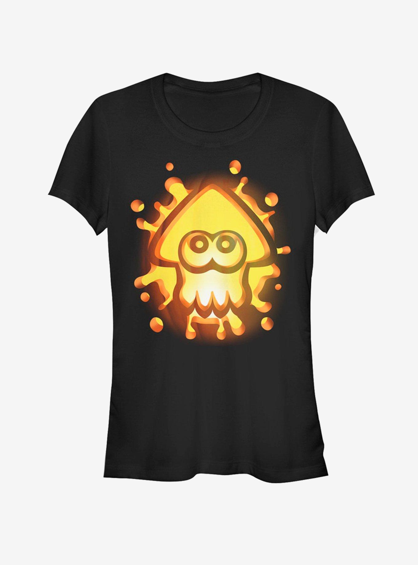 Nintendo Splat Pumpkin Girls T-Shirt, BLACK, hi-res