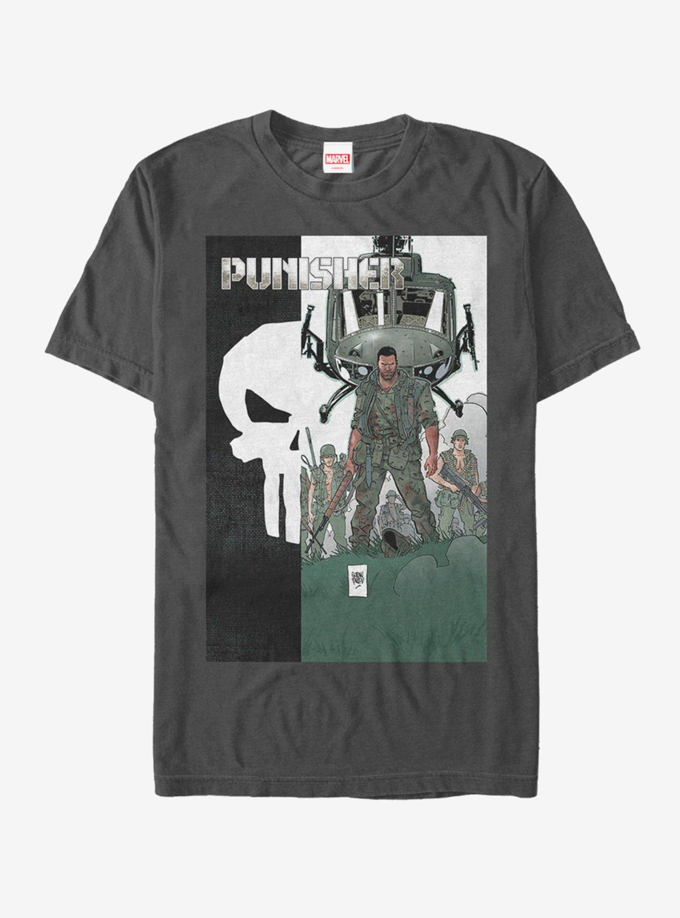 Marvel Punisher T-Shirt, CHARCOAL, hi-res