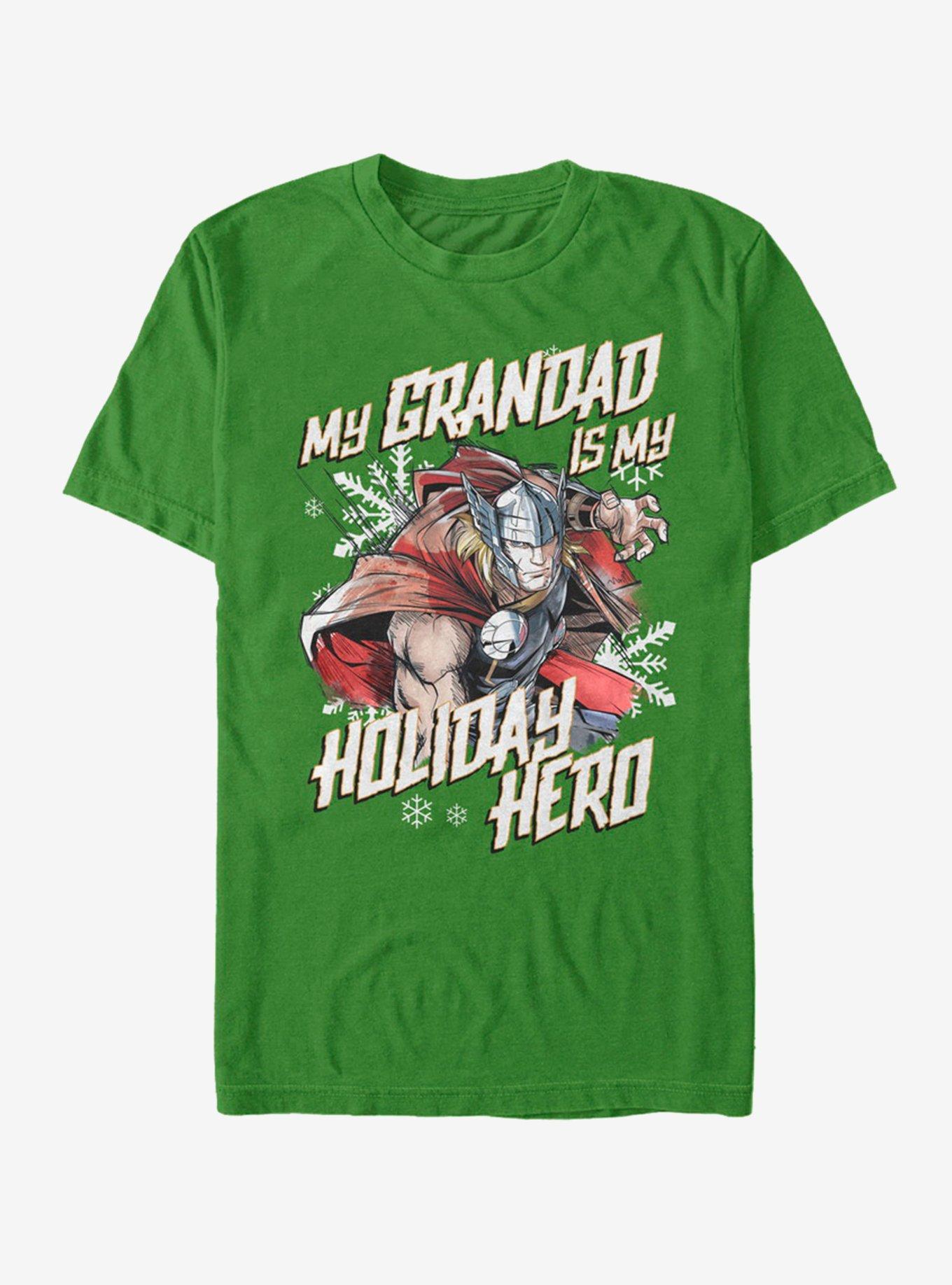 Marvel Thor Holiday Grandad Thor T-Shirt, KELLY, hi-res