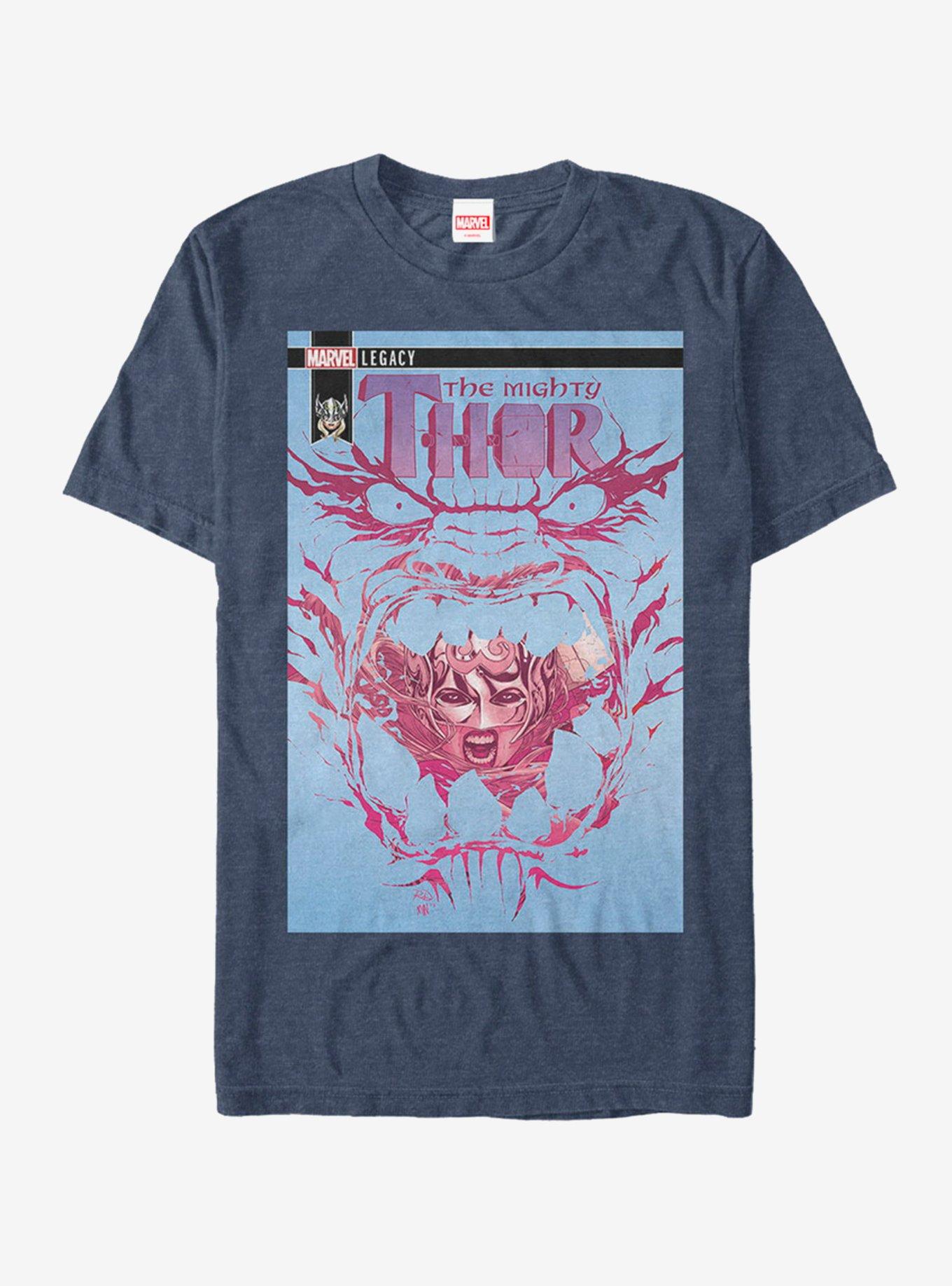 Marvel Thor Jaws T-Shirt, NAVY HTR, hi-res