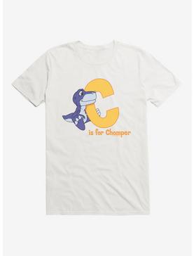 The Land Before Time C Is For Chomper Alphabet T-Shirt, WHITE, hi-res