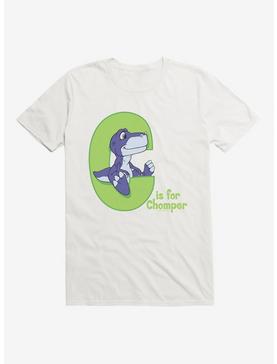 The Land Before Time C Is For Chomper Green T-Shirt, WHITE, hi-res
