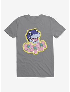 The Land Before Time Chomper Flowers T-Shirt, STORM GREY, hi-res