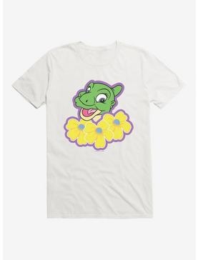 The Land Before Time Ducky Flowers T-Shirt, WHITE, hi-res