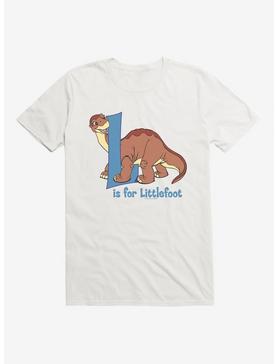 The Land Before Time L Is For Littlefoot Alphabet T-Shirt, WHITE, hi-res