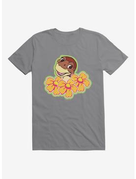 The Land Before Time Littlefoot Flowers T-Shirt, STORM GREY, hi-res