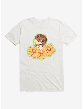 The Land Before Time Littlefoot Flowers T-Shirt, WHITE, hi-res