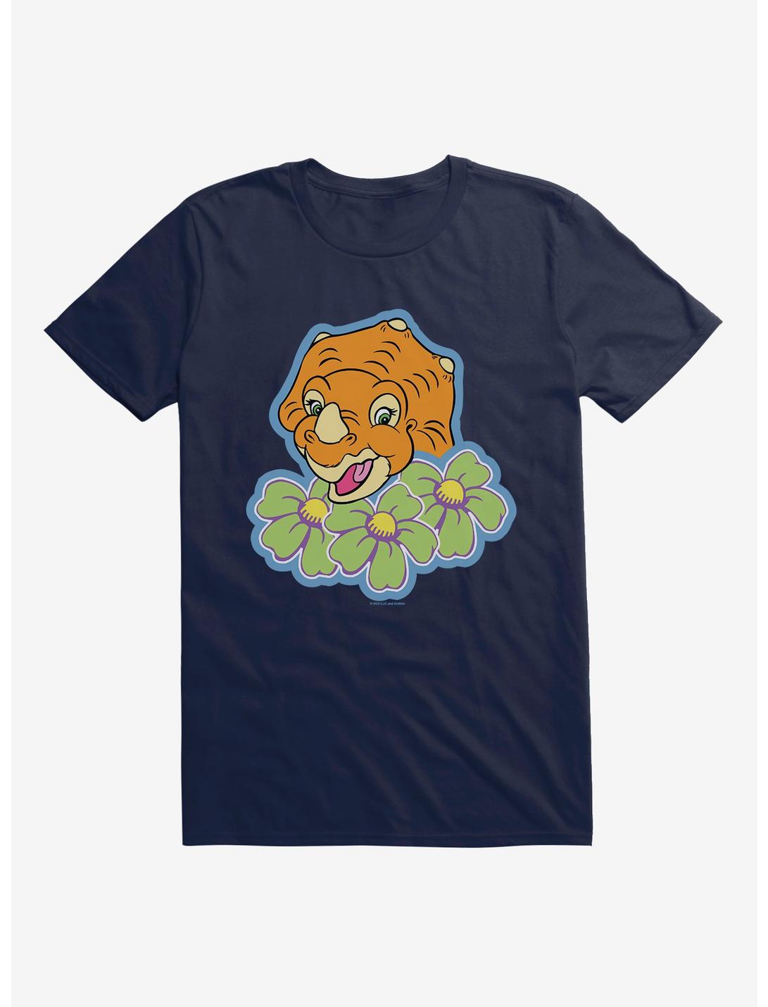 The Land Before Time Cera Flowers T-Shirt, MIDNIGHT NAVY, hi-res