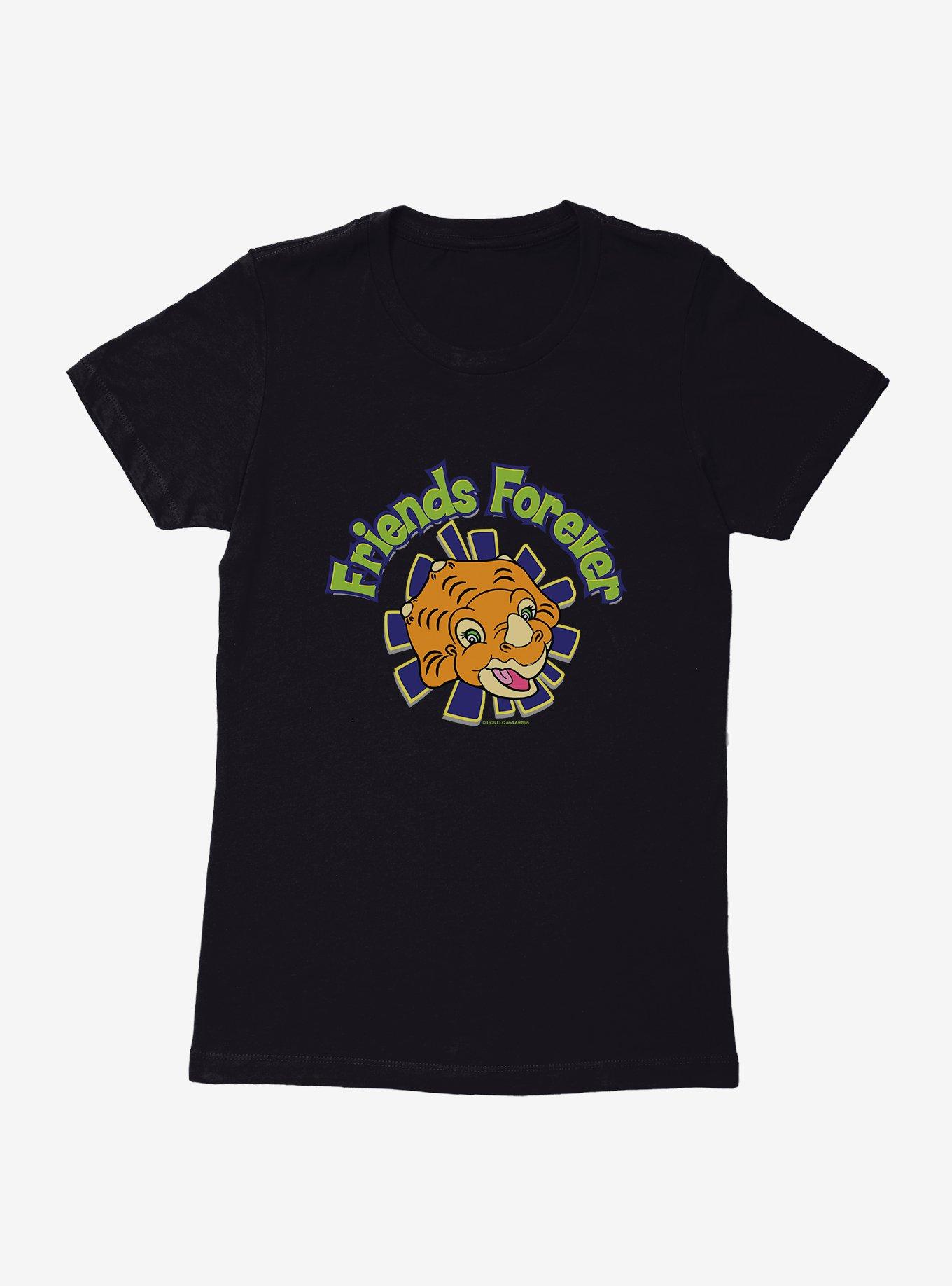 The Land Before Time Cera Friends Forever Womens T-Shirt, BLACK, hi-res