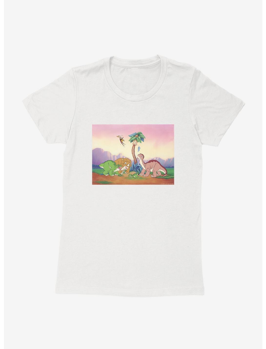 The Land Before Time Lunchtime Womens T-Shirt, WHITE, hi-res