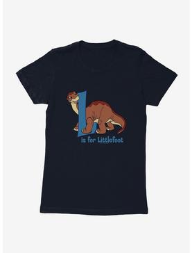 The Land Before Time L Is For Littlefoot Alphabet Womens T-Shirt, MIDNIGHT NAVY, hi-res