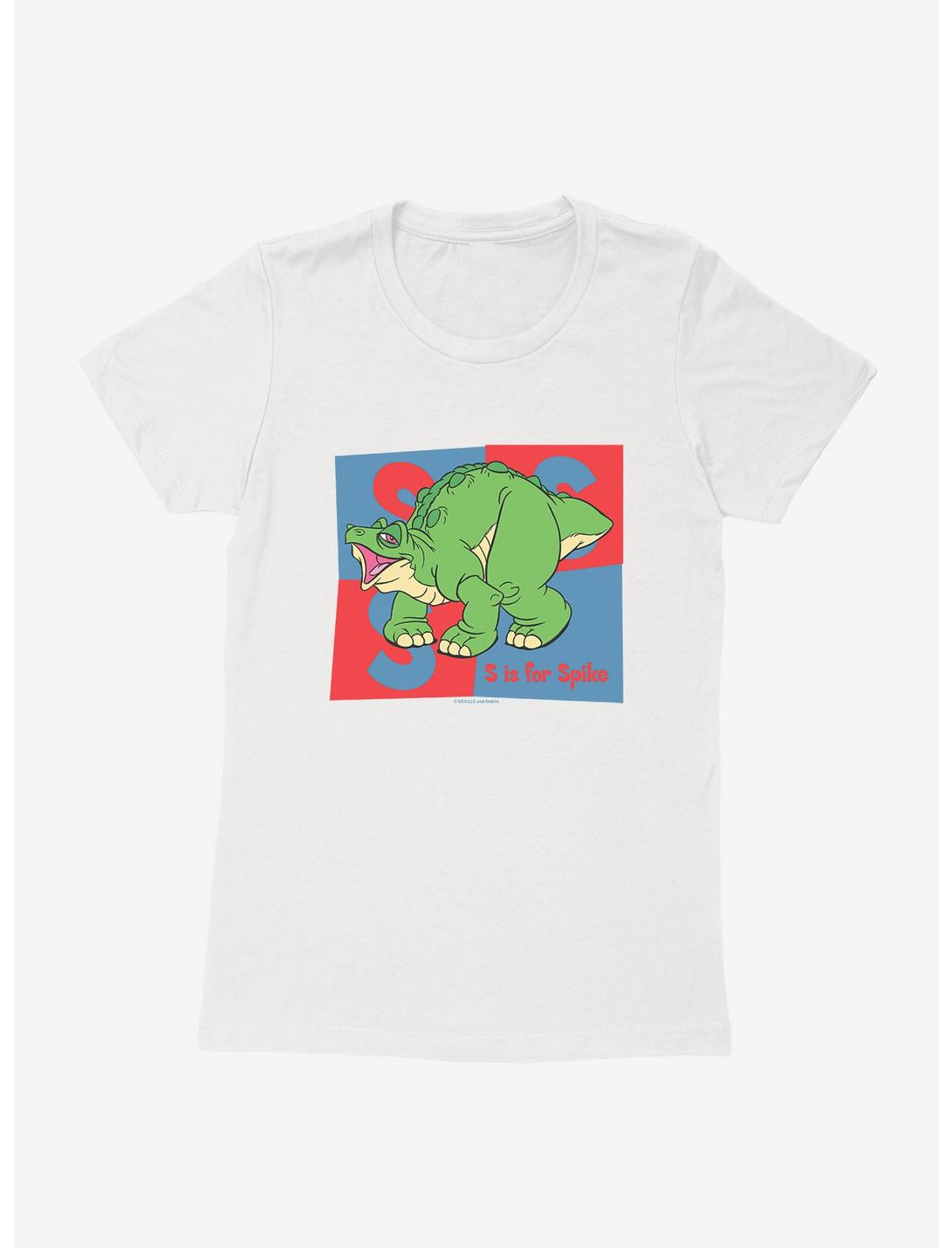 The Land Before Time S Is For Spike Womens T-Shirt, WHITE, hi-res