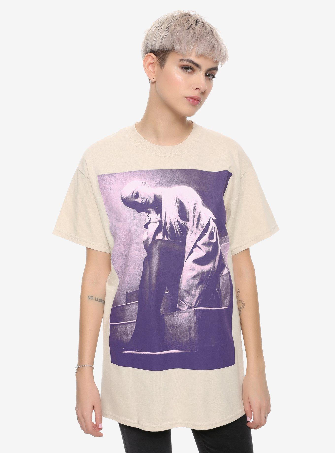 Ariana Grande Purple Photo Girls T-Shirt, PURPLE, hi-res