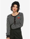Her Universe Disney Minnie Mouse Polka Dots & Cherries Girls Cardigan, RED, hi-res