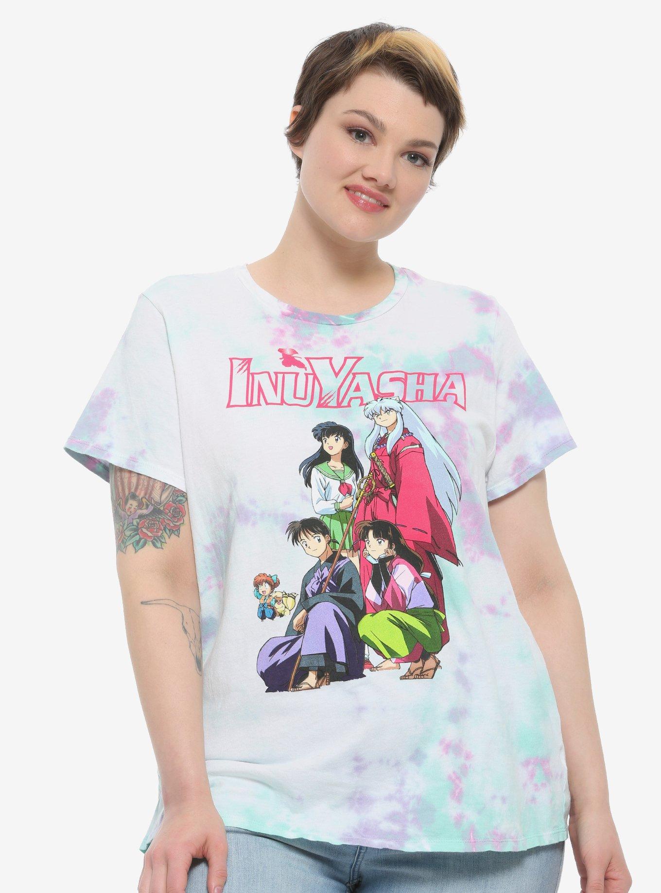 Inuyasha Group Girls Tie Dye T Shirt Plus Size Hot Topic