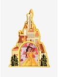 Loungefly Disney Princess Belle Castle Lenticular Enamel Pin - BoxLunch Exclusive, , hi-res