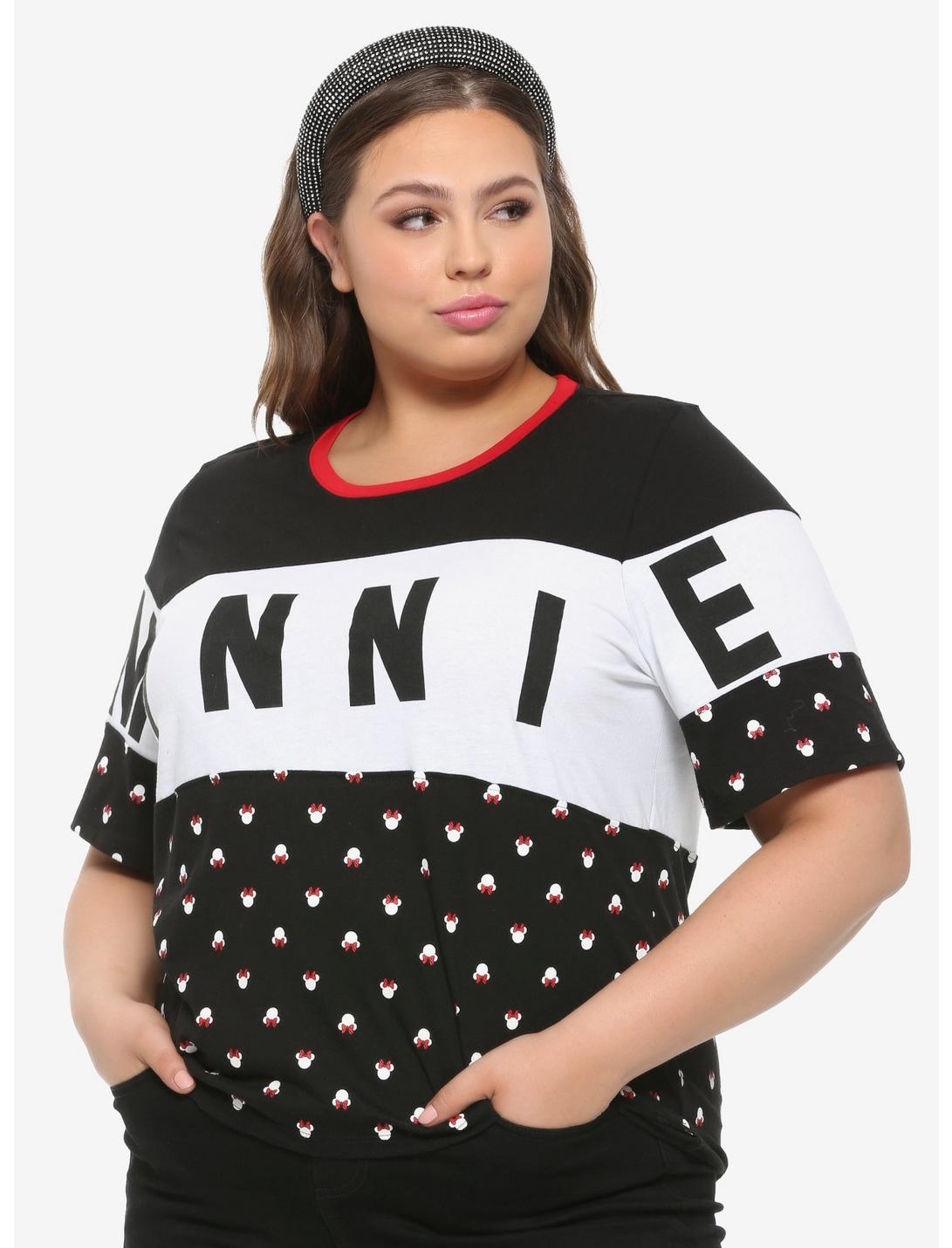 Her Universe Disney Minnie Mouse Girls Crop T-Shirt Plus Size, MULTI, hi-res