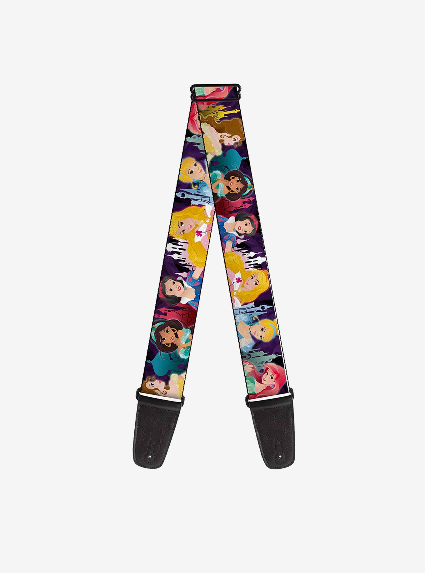 Disney Princesses Poses Castles Guitar Strap, , hi-res