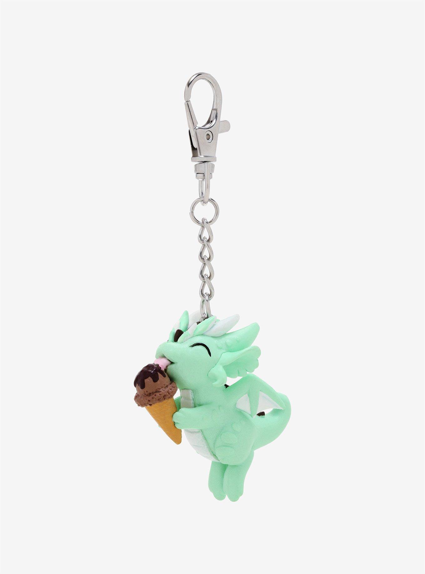 Dragons And Beasties Mochi Food Dragon Key Chain, , hi-res
