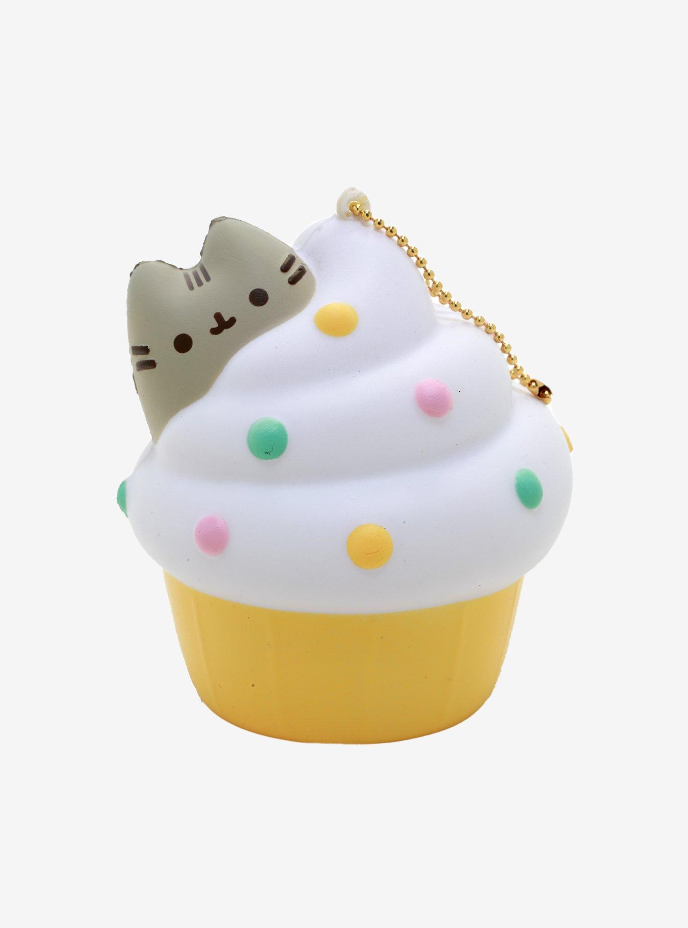 Pusheen Cupcake Squishy Key Chain, , hi-res