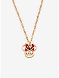 Disney Minnie Mouse Gold Icon Necklace, , hi-res