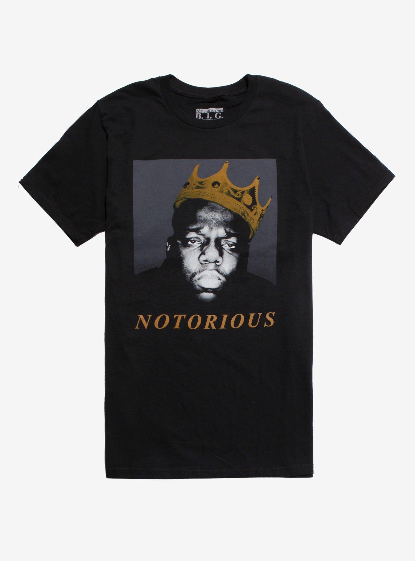 The Notorious B.I.G. Crown Photo T-Shirt, BLACK, hi-res