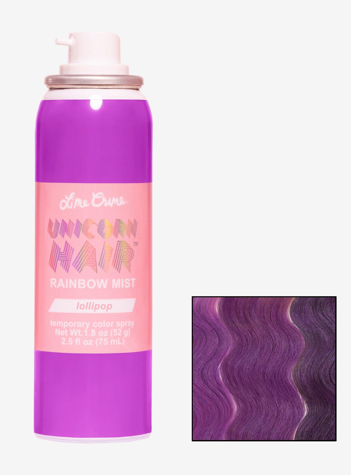 Lime Crime Unicorn Hair Rainbow Mist Lollipop Temporary Hair Color, , hi-res