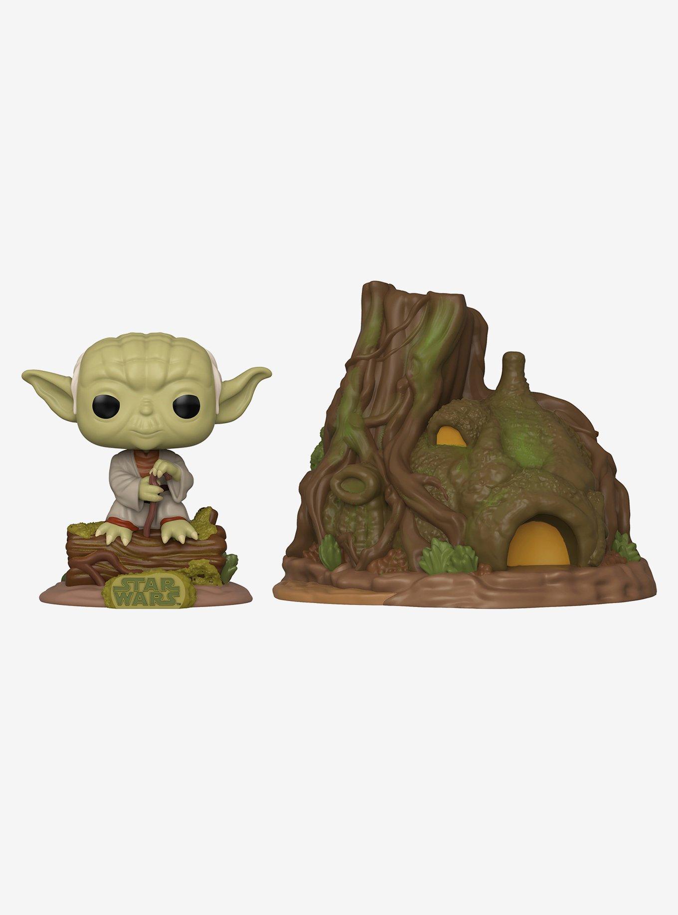 Funko Star Wars: The Empire Strikes Back Pop! Dagobah Yoda With Hut Vinyl Bobble-Head, , hi-res