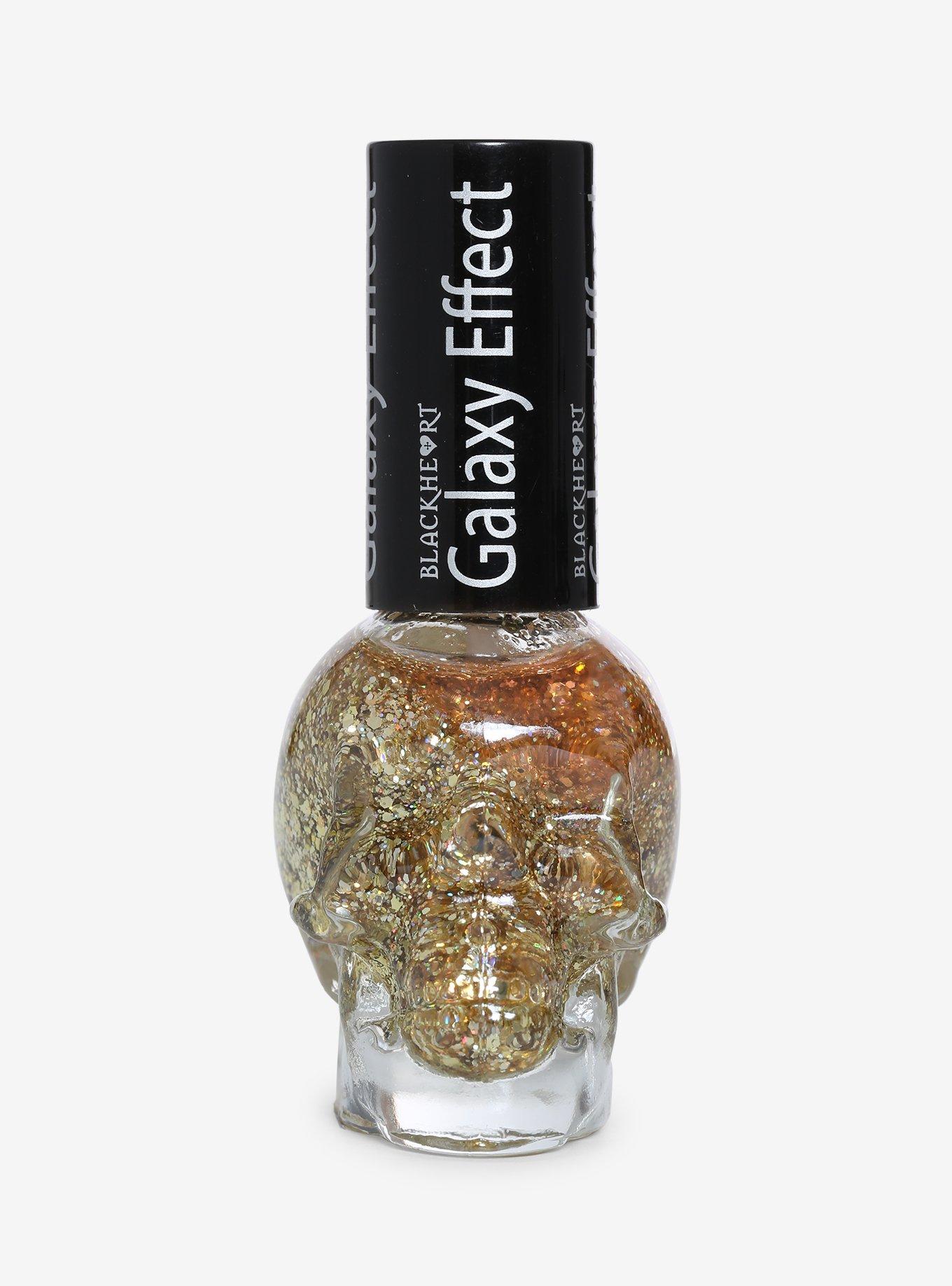 Blackheart Beauty Gold Galaxy Effect Nail Polish, , hi-res
