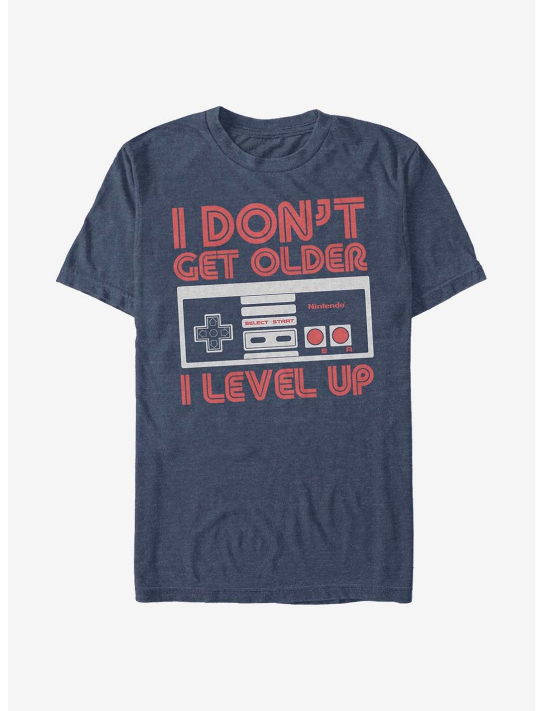 Nintendo Leveling Up T-Shirt, NAVY HTR, hi-res