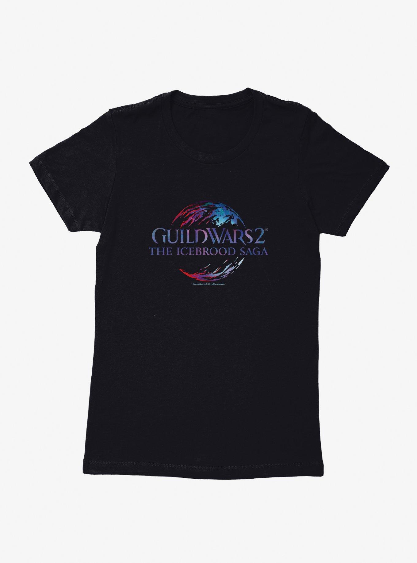 Guild Wars 2 The Icebrood Saga Logo Womens T-Shirt, BLACK, hi-res