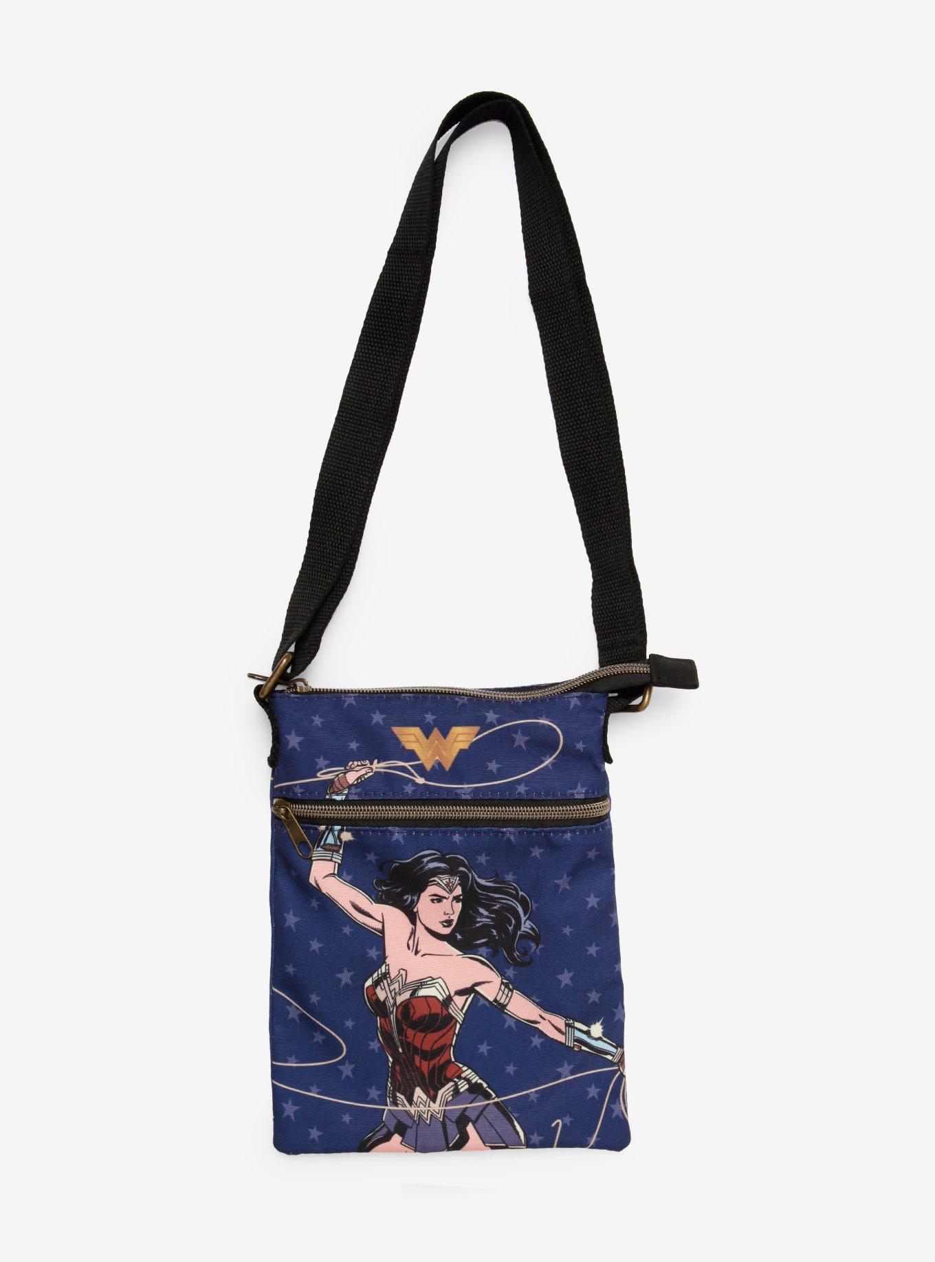 Loungefly DC Comics Wonder Woman 1984 Lasso Passport Crossbody Bag Hot Topic