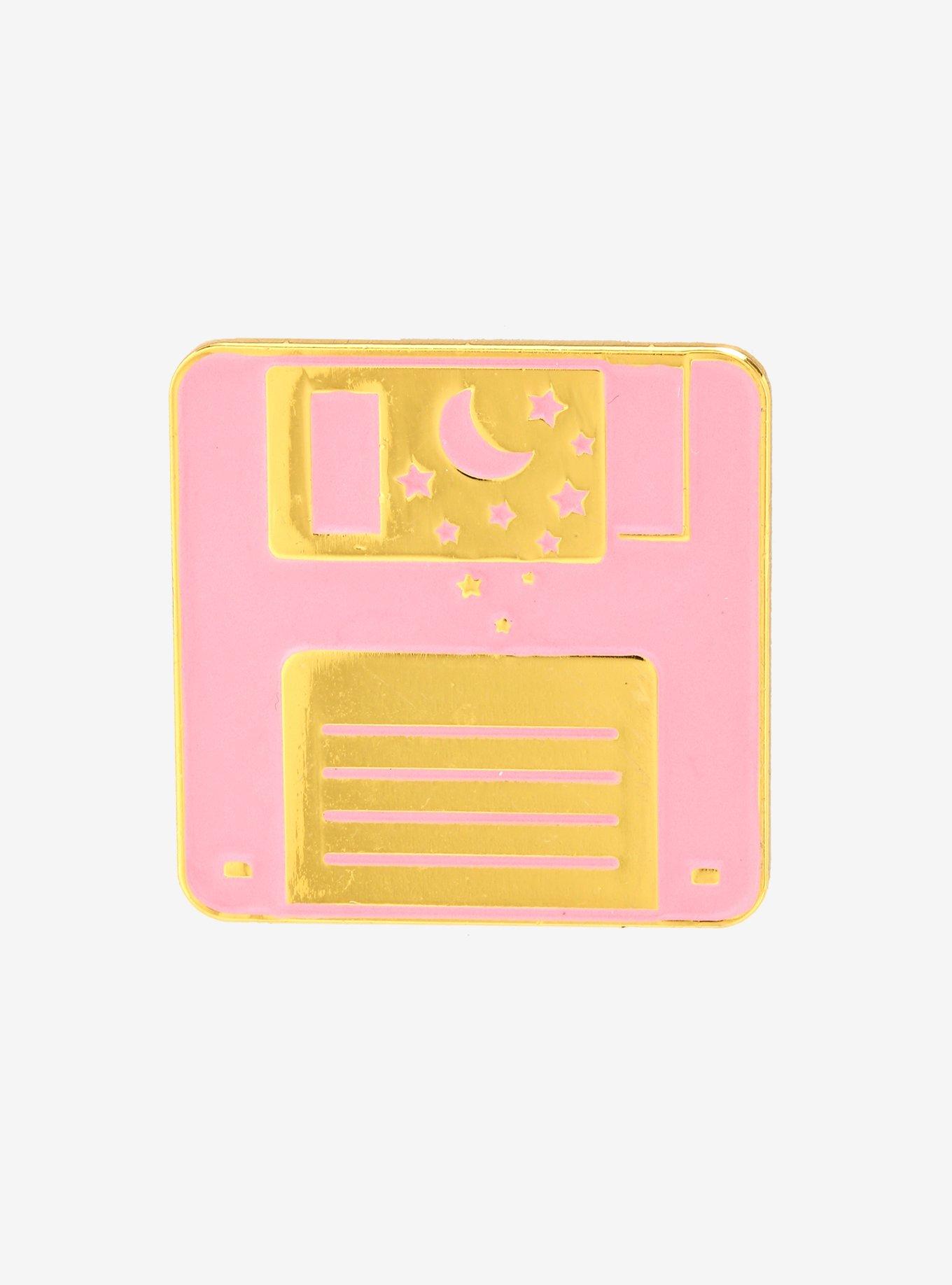 Cosmic Floppy Disk Enamel Pin - BoxLunch Exclusive, , hi-res