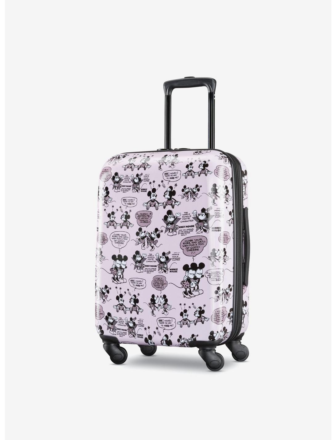 Disney Mickey And Minnie Kiss Carry On Spinner Hardside Luggage, , hi-res