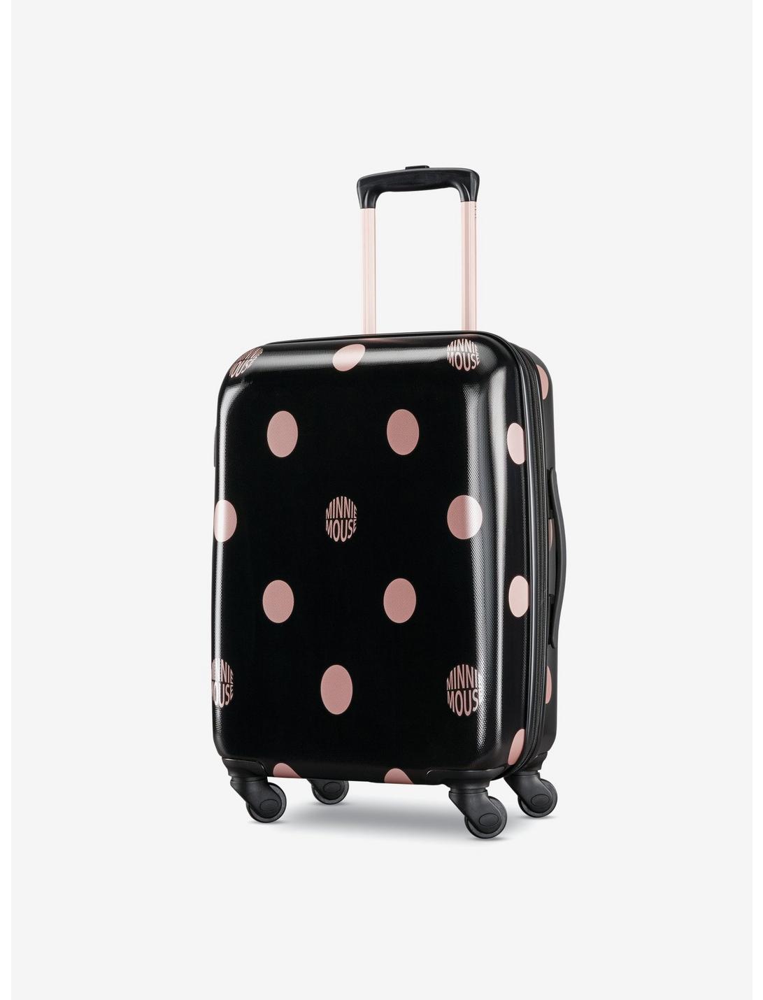 Disney Minnie Lux Dots Carry On Spinner Hardside Luggage, , hi-res