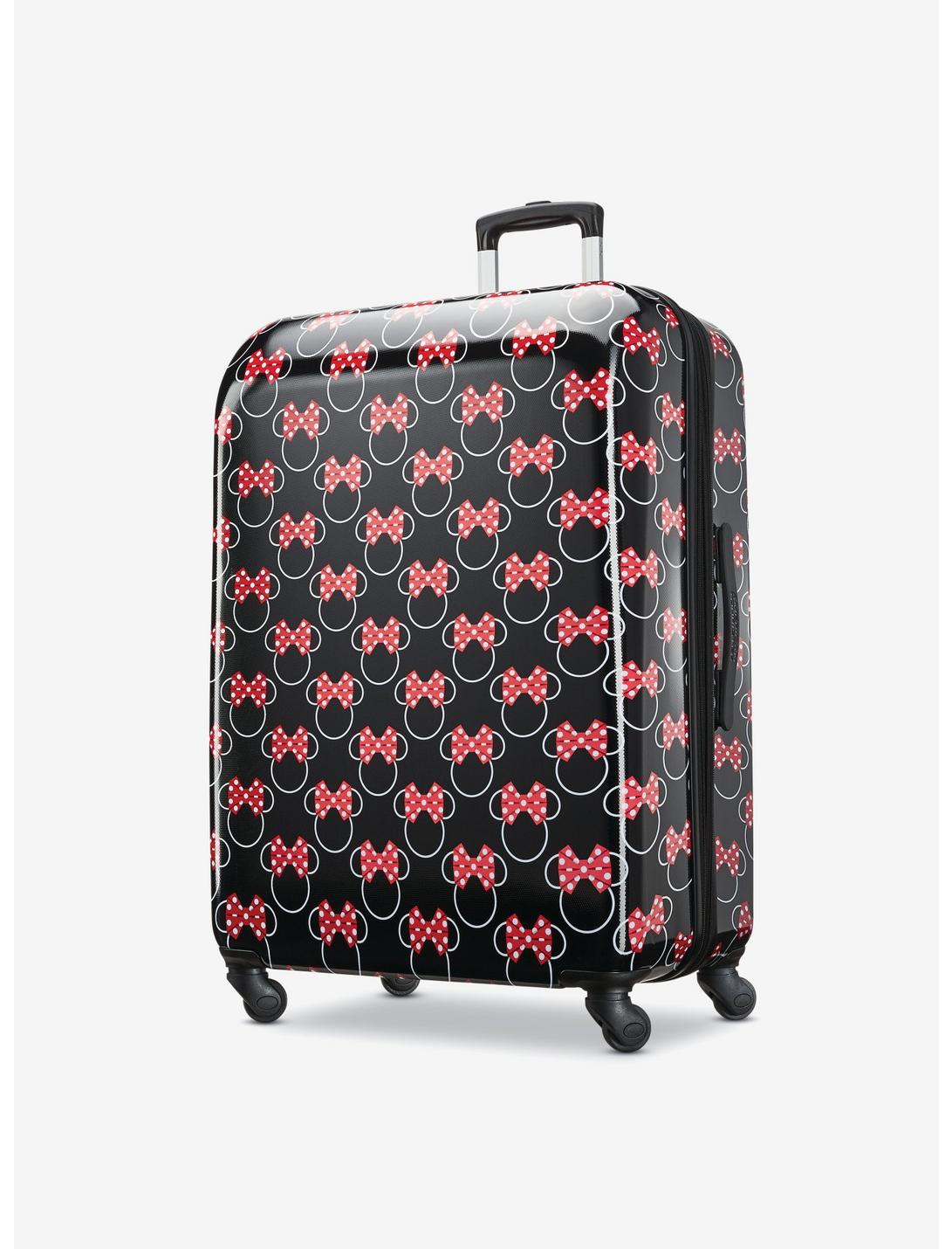 Disney Minnie Mouse Head Red Bow 28 Inch Spinner Hardside Luggage, , hi-res