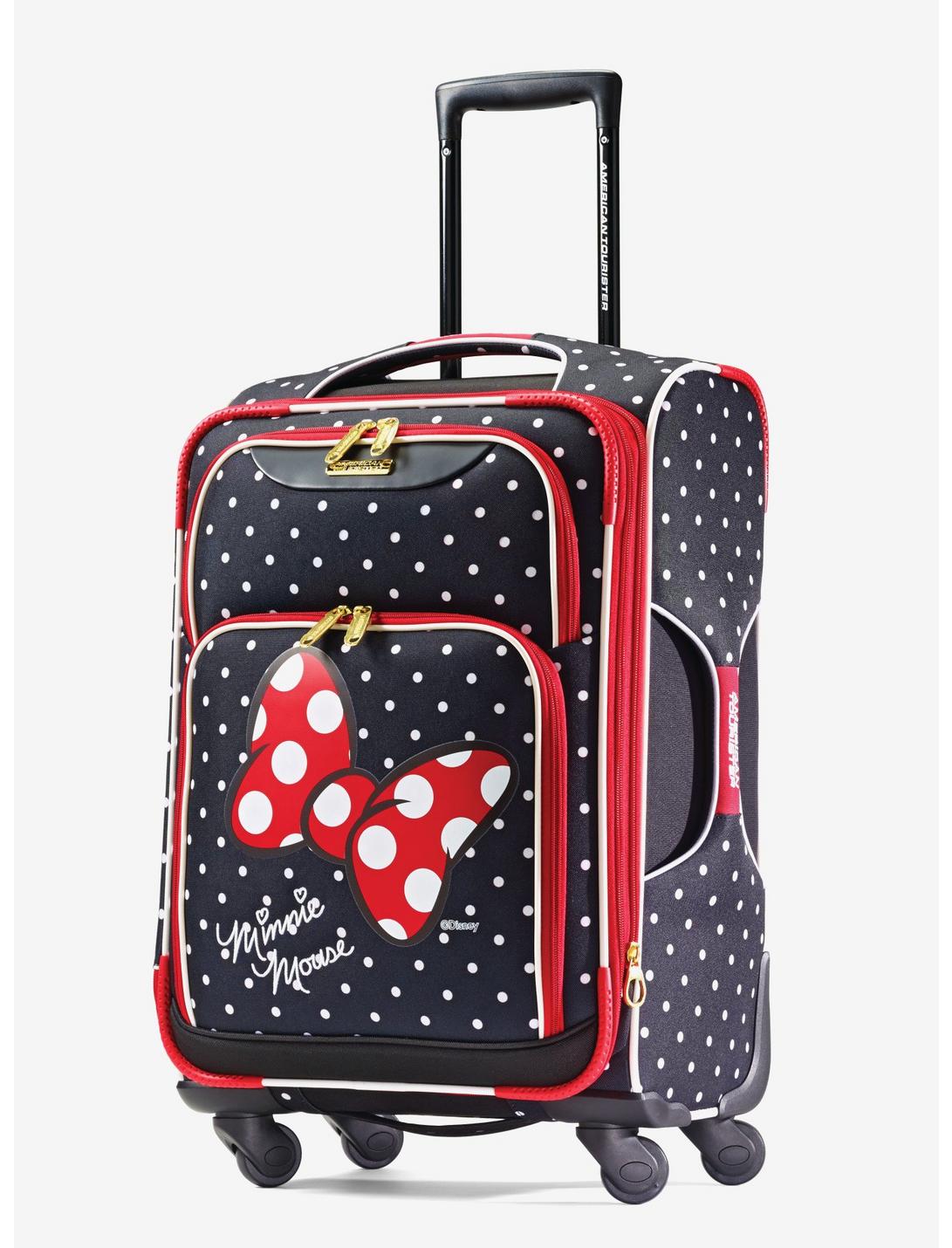 Disney Minnie Mouse Red Bow Carry On Spinner Softside Luggage, , hi-res