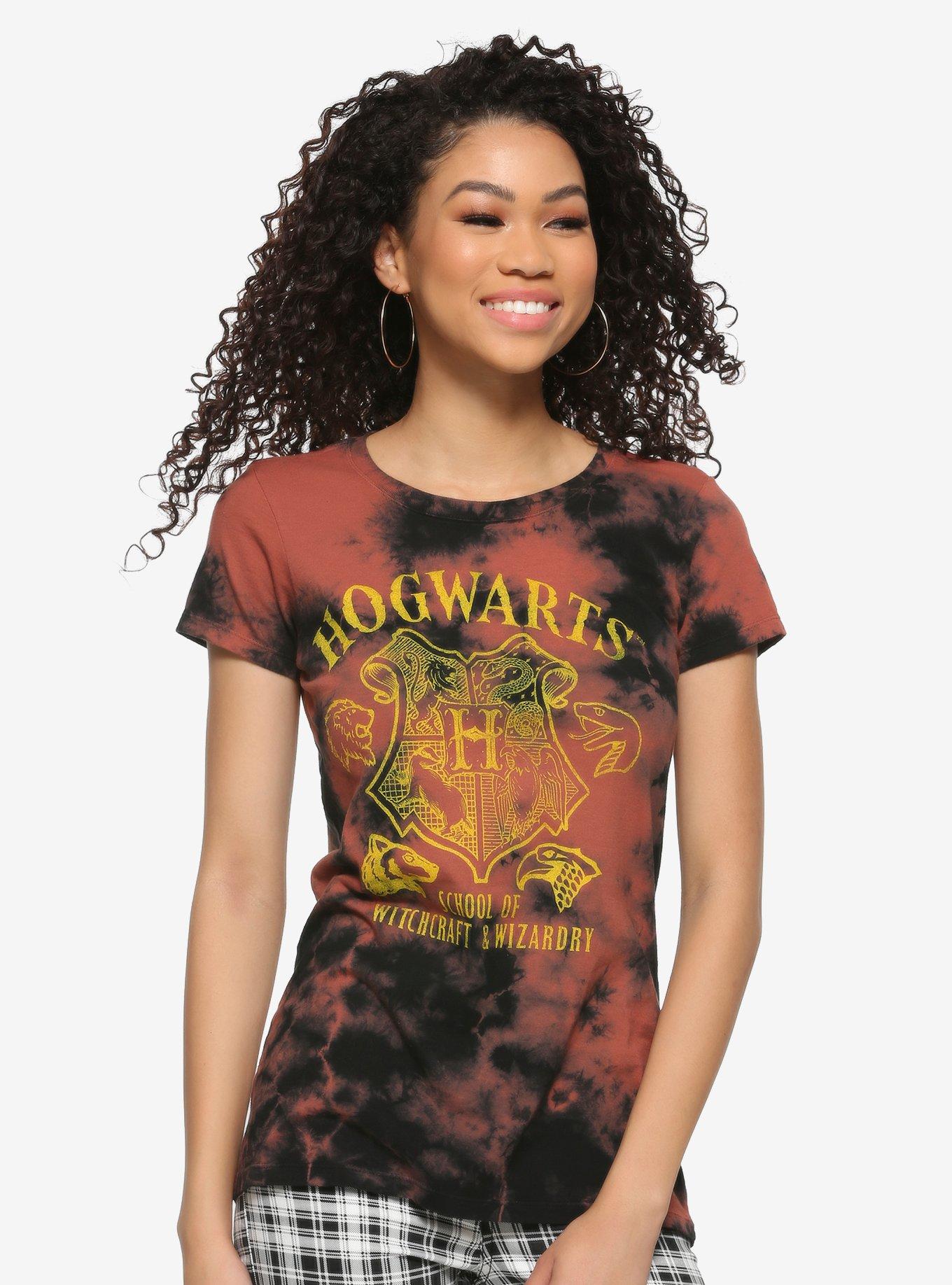 Harry Potter Hogwarts Red Tie-Dye Girls T-Shirt | Hot Topic