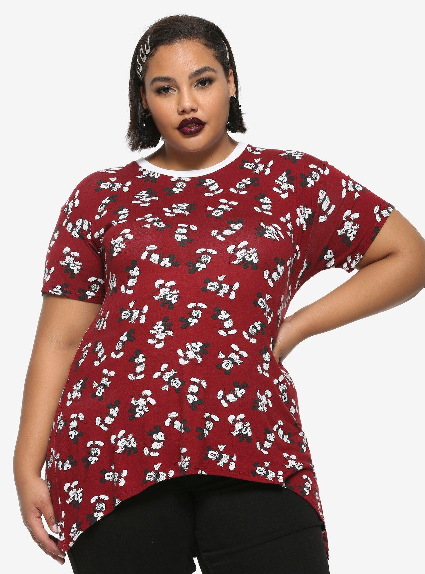 Disney Mickey Mouse Allover Shark Bite Girls T-Shirt Plus Size, MULTI, hi-res