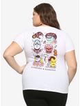 Marvel The Avengers Tattoo Flash Girls T-Shirt Plus Size, MULTI, hi-res