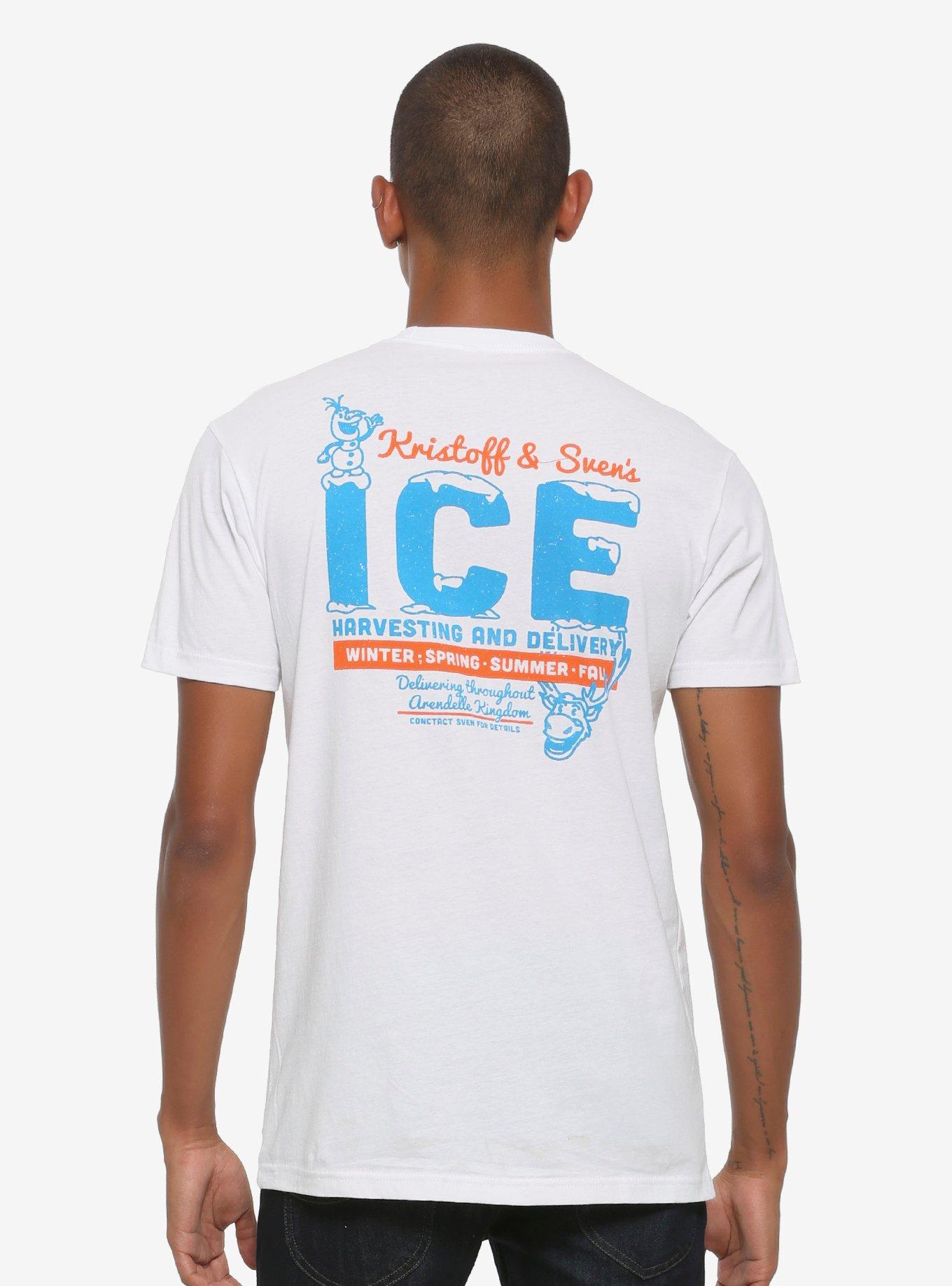 Disney Frozen Kristoff & Sven Ice Harvesting T-Shirt - BoxLunch Exclusive, WHITE, hi-res
