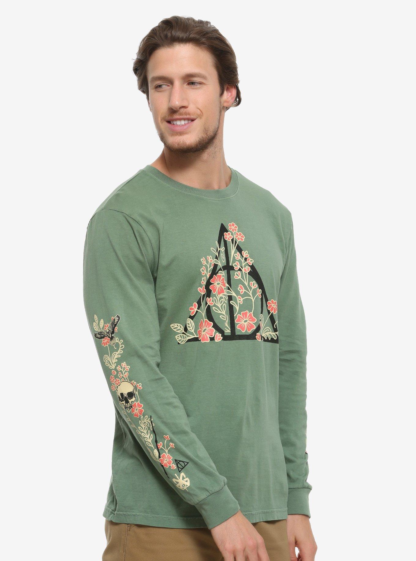 Long-sleeved T-shirt Tie-dye, T-shirt, fictional Character, flower