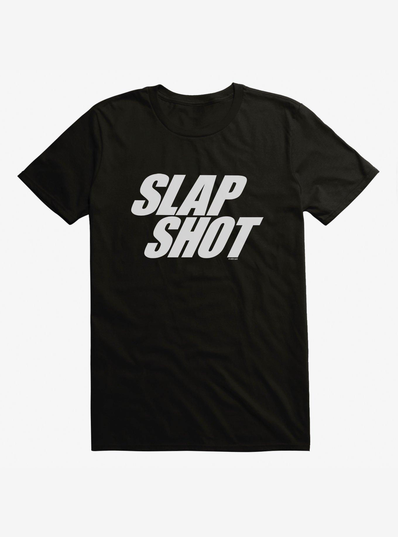 Slapshot Logo T-Shirt, BLACK, hi-res