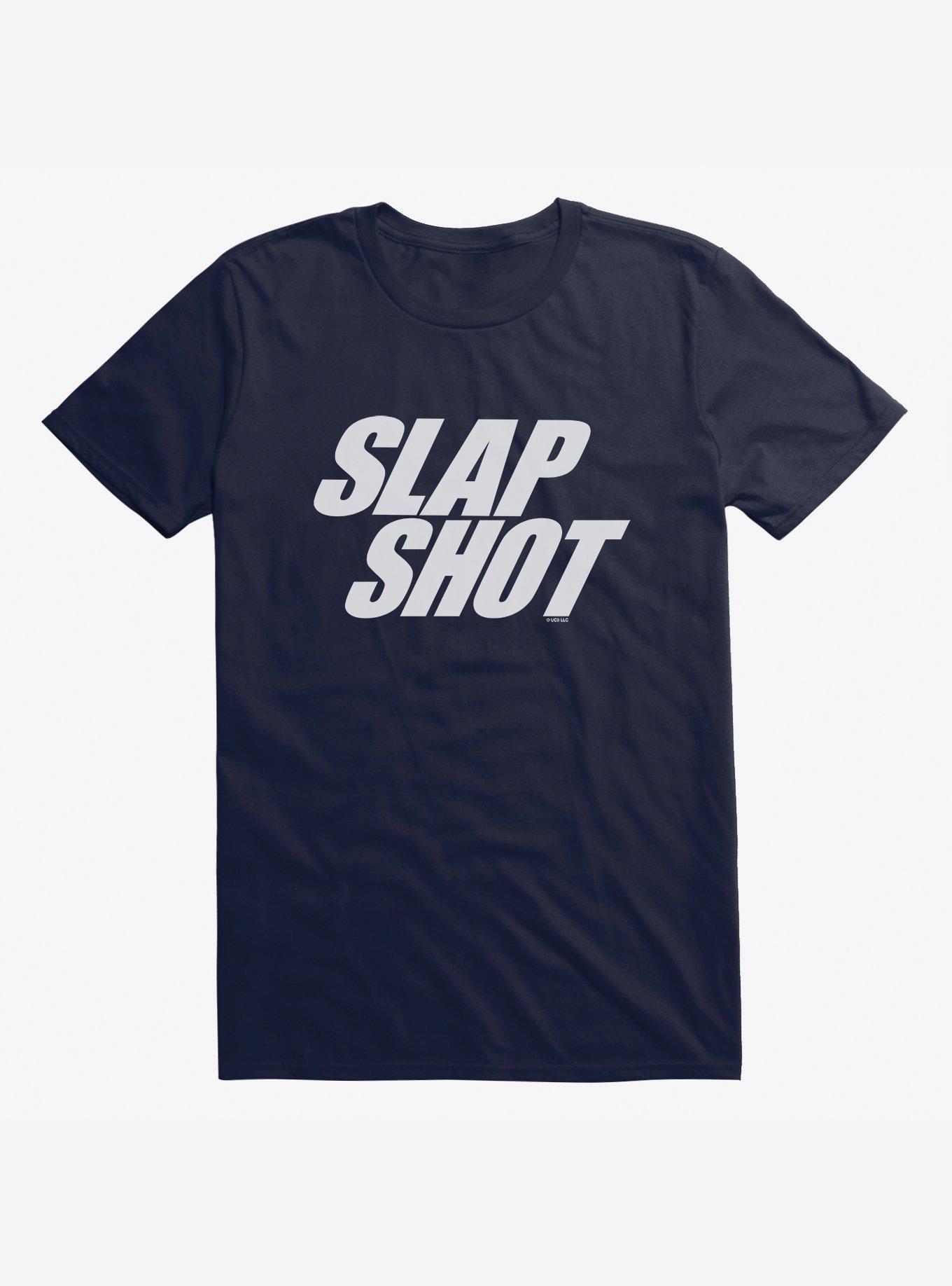 Slapshot Logo T-Shirt, NAVY, hi-res