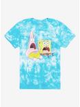 SpongeBob SquarePants Patrick & SpongeBob Screaming Tie-Dye T-Shirt, MULTI, hi-res