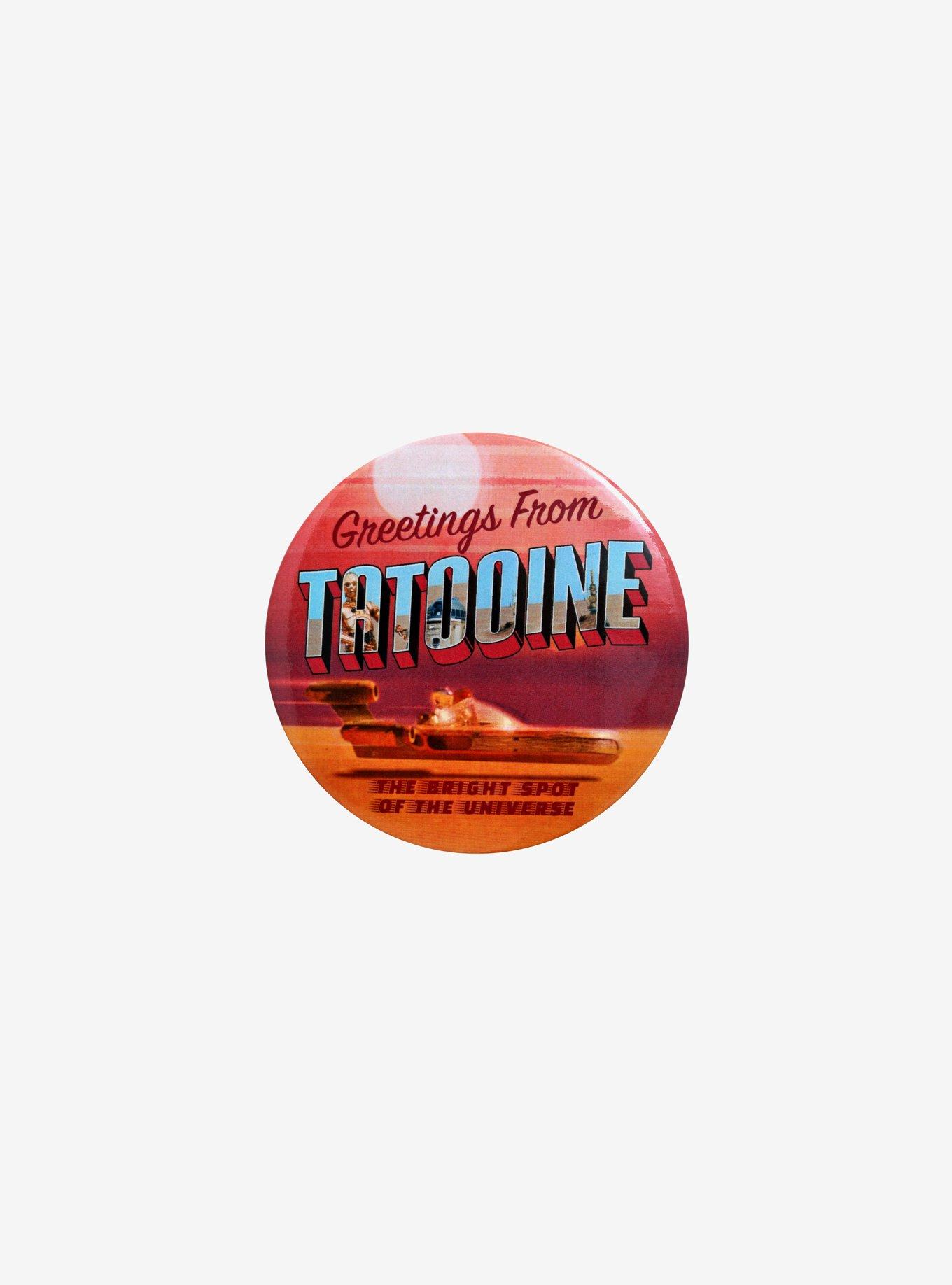Star Wars Greetings From Tatooine Button, , hi-res