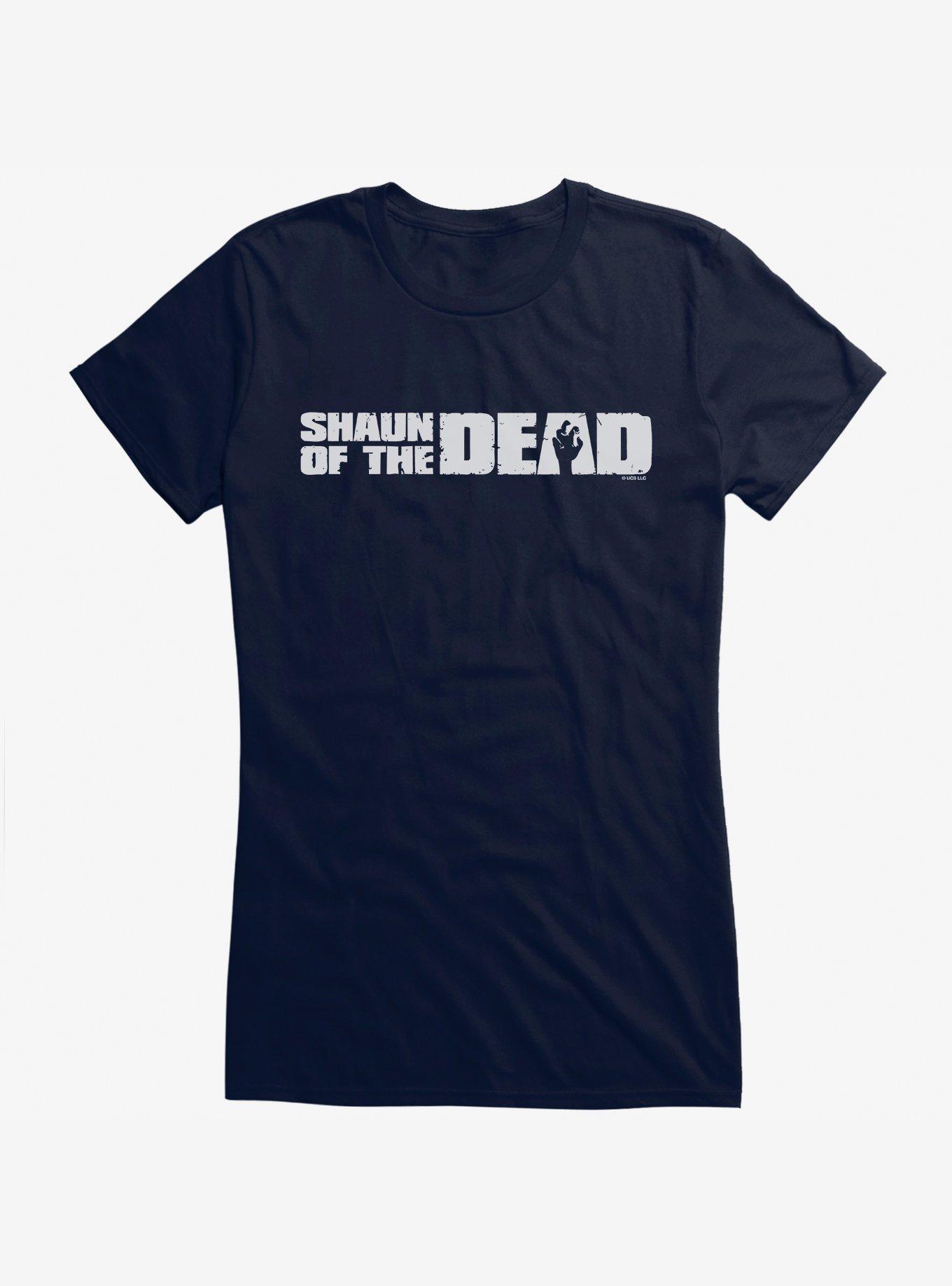 Shaun of the Dead Logo Girls T-Shirt, NAVY, hi-res